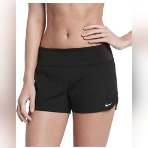 New with Tags! Nike Women's 1x Swim Shorts. Black with White Nike Swoosh.